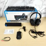 ست موس و کیبورد +هدفون+ موس پد گیمینگ اچ پی مدل HP GM-3000 - Image 3
