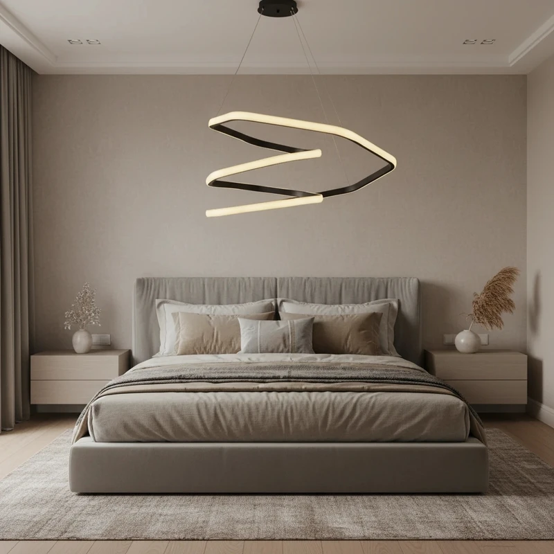 لوستر مدرن 6 ضلعی نیک نور پارسیان کد Nik0804